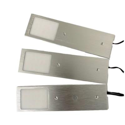 China Modern Cabinet Light 1X3 1805-3 DM Set Of Aluminum Alloy + Acrylic Rectangle LED Ultra-thin Silver Brushed Cabinet Light for sale