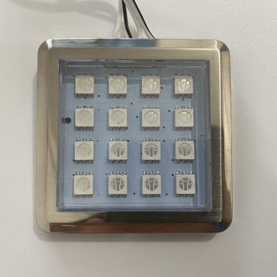 China DM-02 RGB Modern Square LED Light Remote Control Decorative Glass Cabinet Light for sale