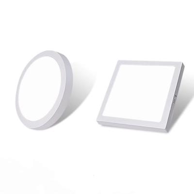 China Modern Ultrathin Bright White Home 6w 12W 18W 24W SMD LED Square Panel Light Desktop Panel Light New for sale