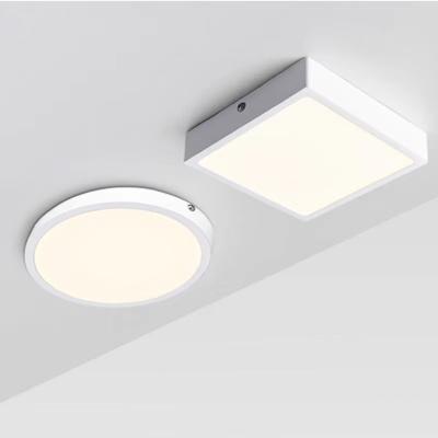 China Modern Aluminum LED Frame Two Color Surface Mounted Panel Light Led Frameless Ultrathin Ceiling Panel Light for sale