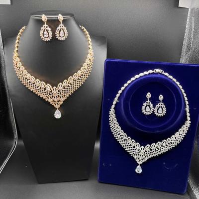 China TRENDY Fashion Women Jewelry Set Saudi 18K Gold Plated Wholesale Cheap African Bridal Jewelry Set for sale