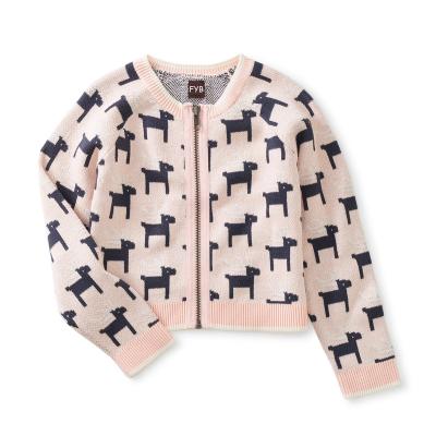 China Cute Anti Shrinkage Kids Girl Sweater Knit Christmas Sweater Kids Sweater Cardigan Cardigans For Kids Girls for sale