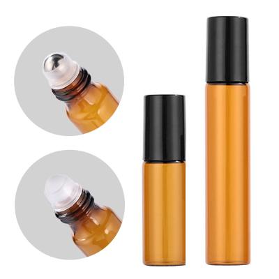 China Personal Care 3ml 5ml 10ml Roller Bottle Amber Clear Roll On Bottle /vial/glass Vial For Perfume for sale