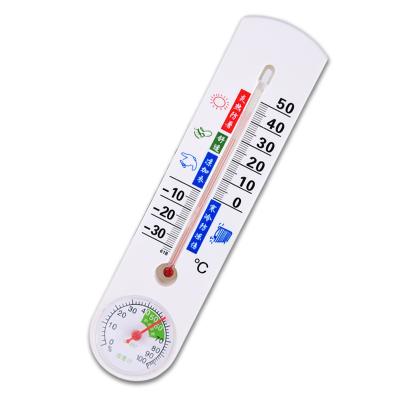 China Indoor and Outdoor Temperature and Humidity Hygrometer Glass Household Indicator School Special Price Thermometer Indoor and Outdoor Meter for sale