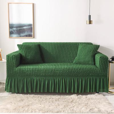 China Sofa Couch Cover Universal High Stretch Furniture Slipcover Easy Fit Durable Protector High Elastic Sofa Slipcover With Skirt for sale