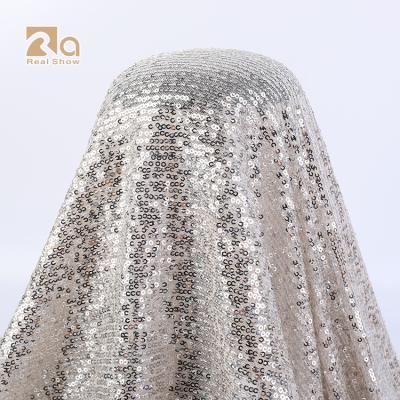 China Best selling water soluble for reversible sequin fabric for evening dress with best price for sale