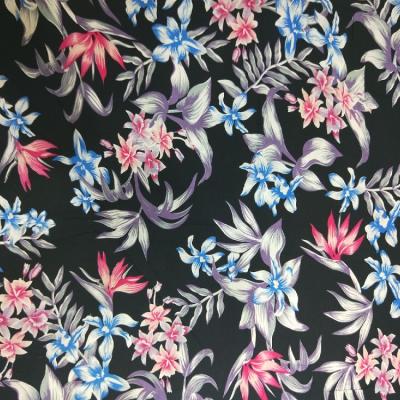 China Shaoxing Breathable Textile 30s Rayon Challis Printed Viscous Fabric Hot for sale