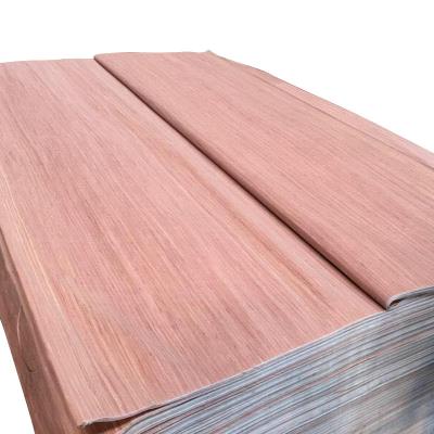 China High quality cheap price cutting face contemporary rotary red reconditioned gurjan veneer for sale