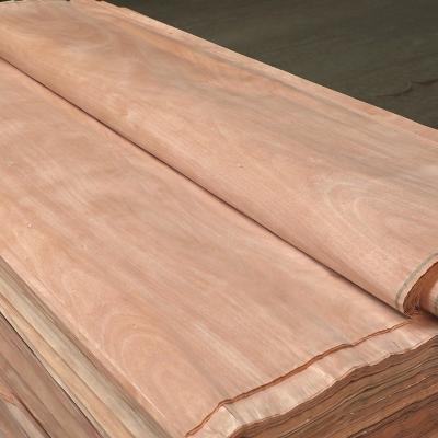 China Hotel Gabon Rotary Cut Face Natural Mahogany Veneer For Plywood ABCD Good Price And Gabon Factory Mix Grade for sale