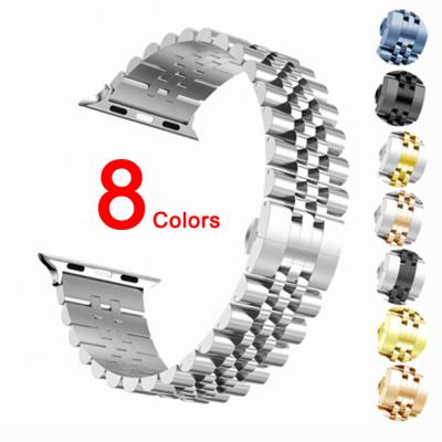 China IVANHOE Stainless Steel Band For Apple Watch 6 5 4 3 40mm 44mm Metal Stainless Steel Watch Band Strap Strap For iWatch Series Accessories for sale