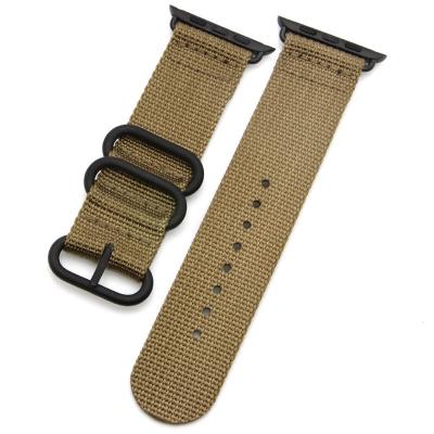 China IVANHOE Fabric Cloth Nylon Watch Band Compatible with Apple Watch 42/38mm 40/44mm Series 1/2/3/4 for sale