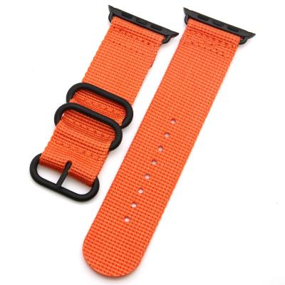 China IVANHOE Fabric Premium Breathable Nylon Woven Watch Band Strap With Metal Clasp Solid Replacement 38mm/42mm Apple Watch Series 4/3/2/1 for sale