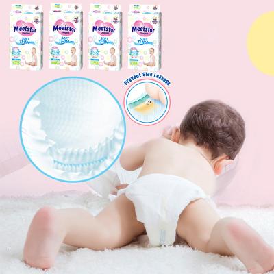 China Factory Market Nice Baby Diaper Newborn Fine Private Label Printed Baby Diaper Wholesale Supplier With Competitive Price for sale