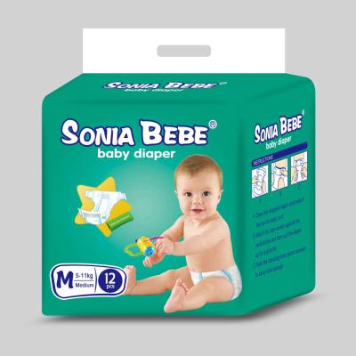 China OEM Printed Disposable Baby Diapers Wholesale Infant Nappy Diaper Manufacturer in Guangdong China for sale