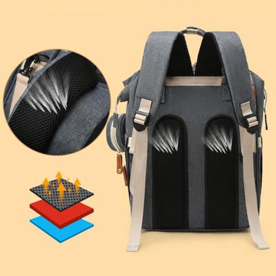 China With Custom USB Maternity Tote Baby Bags Four Piece Suit Baby Stroller Bag Diaper Bag OEM/ODM for sale