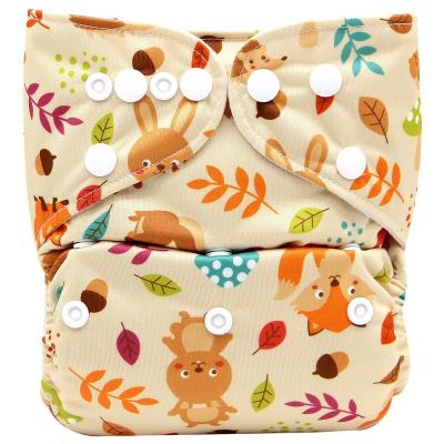 China New Baby 9-14kg Baby Cloth Printed Adjustable Suitable Reusable Cloth Diapers Design Bamboo For Kids for sale