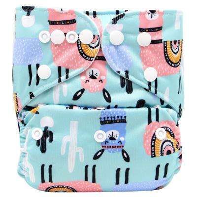 China Customized Washable Printed Reusable Printed Cloth Diaper Cloth Diaper Cloth Diapers Double Layer Cover for sale