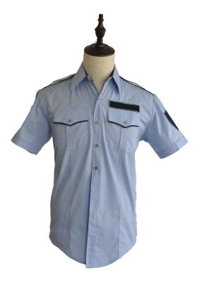 China Quick Dry Professional Work Uniforms Long / Short Sleeves Police Uniform Shirt for sale