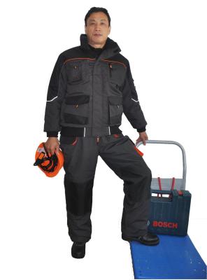 China Padded Canvas Winter Work Coveralls Comfortable With Elasticated Cuffs And Waist for sale