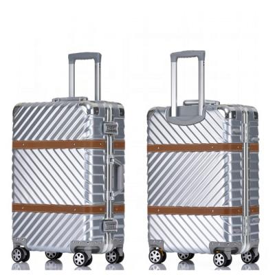 China Unisex/Fashionable/Moderm PC Luggage Cases Aluminum Frame For Suitcases Bags Luggage Trolley Suitcase Moving Baggage for sale