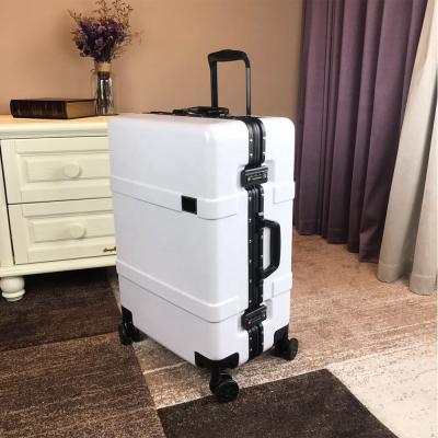 China 20/24/28 Inch Unisex/Trendy Fashion Urban Aluminum Frame Suitcase Sets Trolley Travel Vintage Luggage Bags for sale