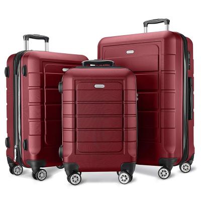 China 2020 Hot Selling Custom New PC Case ABS Suit Pull-back Trolley Luggage Travel/Business/Outdoors Travel Set for sale