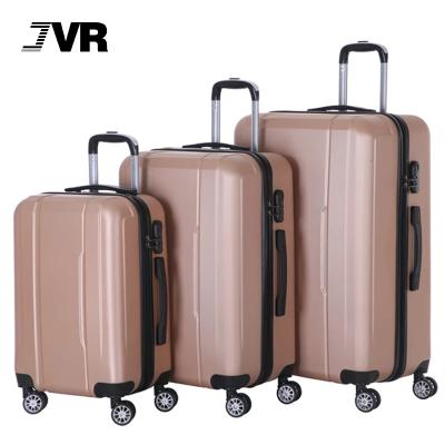 China Unisex/Fashionable/Moderm Hard Travel Jvr Shell Pc Abs Traveling Bags Trolley Bags Suit Cases Luggage For Girls for sale