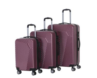 China Fashionable/Unisex/Moderm JVR Factory ABS Luggage Hard Suitcase, Spinner Carry On Luggage 4 Wheel Set for sale