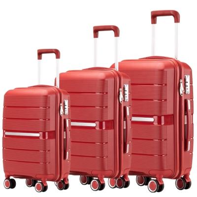 China Simple/Unisex/Trendy/Moderm Fashion Promotional Luggage Bags Custom Cheap PP Trolley Travel Bag Suitcase for sale