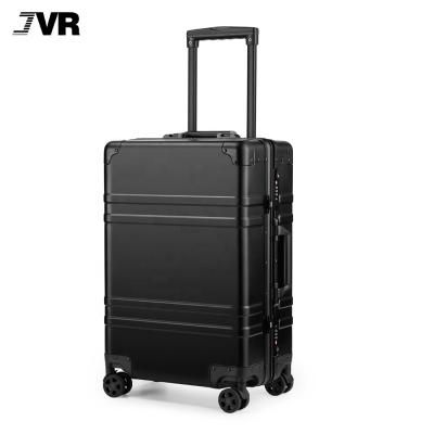 China Fashionable / Unisex / Moderm Aluminum Luggage Black 2o Inch Carry-On Suitcase Trolley Luggage New Design for sale