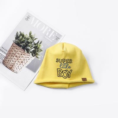 China Imitate Solid Color Animal Wholesale Custom Woolen Yarn Knitted Hat Top Folding Printed Children's Hats for sale