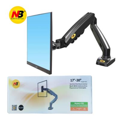 China Alloy+ABS NB f80 Aluminum Northern Bayou Arm TV Monitor Bracket Desktop Rack Mount for sale