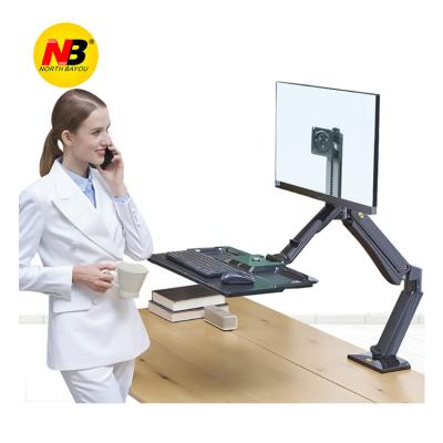 China North Adjustable Rest-Rack Workstations NB40 Bayou NB40 Computer Monitor Mount Keyboard Desk Stand for sale