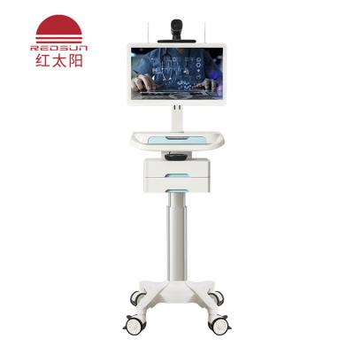 China REDSUN Hospital Modern Emergency Medical Trolley IT Equipment Trolley for sale