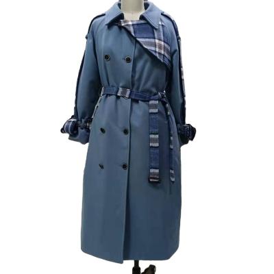 China Anti-wrinkle winter woman long wool quited laser cutting women jacket for sale