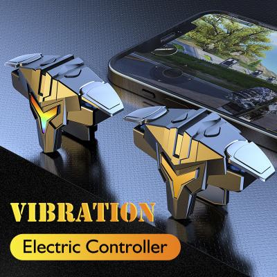 China Supports IOS BlueWow A1 Vibration 4 Fingers Game Tigger For Free Fire Pugb Gamepad Pugb Trigger Pugb Game Controller for sale