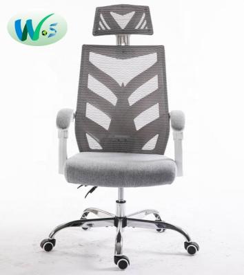 China Modern UK style WST5050 mesh chair mesh fabric office staff chair with choiceable Italian headrest and footrest general use best price for sale