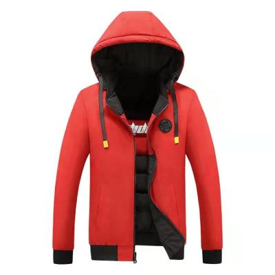 China WSL 00196 Anti-wrinkle men's autumn and winter thickened removable collar insert color double-sided zipper Cotton-padded windproof jacket for sale