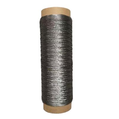 China High Quality Steel Wire Rope 100% Stainless Steel Wire 316L Fiber Metallic Conductor Yarn For Garment Making for sale