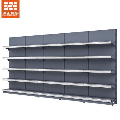 China Good Quality Single Sided Popular Grocery Display Racks /shelves For General Grocery Supermarket Shelf Gondola Shelving for sale