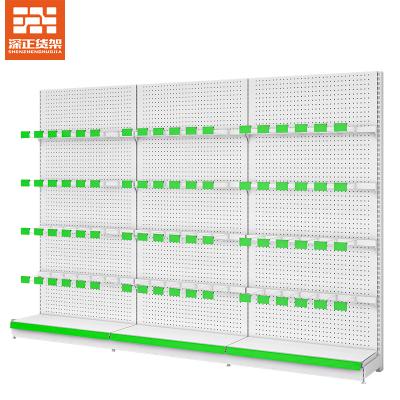 China Single Sided Display Racks Supermarket Shelf Factory Promotion Price Supermarket Shelves Gondola Display Stand Grocery Rack for sale