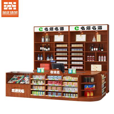 China Popular Durable Retail Grocery Supermarket Grocery Checkout Counter Cashier Desk for sale