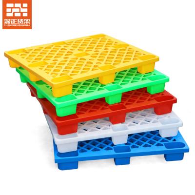 China Durable Logistics Warehouses Heavy Duty Stackable Reinforced Plastic Type Euro Pallets for sale