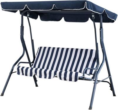 China Eco-Friendly Outdoor 2-Seat Barred Patio Swing With Canopy for sale