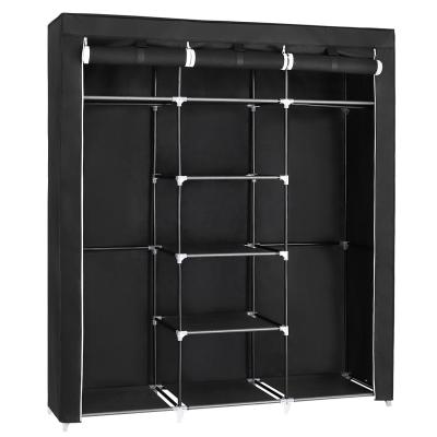 China Traditional Wardrobe Storage Closet Clothes Portable Wardrobe Organizer Fabric for sale