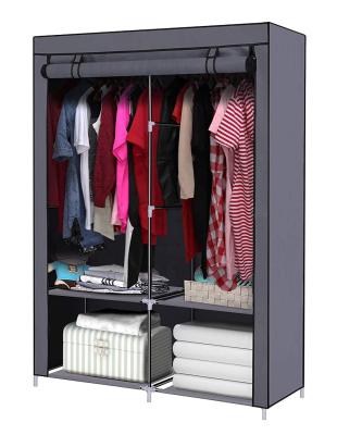 China Traditional Portable Wardrobe Closet Clothes Organizer No-Woven Fabric Covers for sale