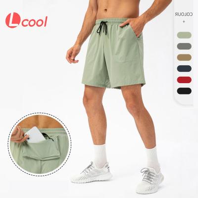 China Anti-Wrinkle Lcool Summer Lightweight Men's Workout Shorts Causal Running Nylon Shorts Pants Men Sweat Quick Dry Shorts for sale