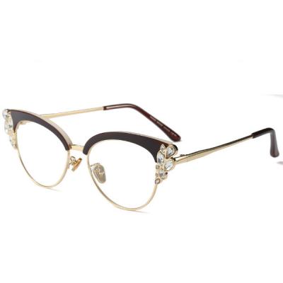 China From reading glass women cat eye optical frame, brand desgin for sale