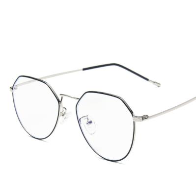 China Blue Frames Reading Glasses Anti Ray Optical Frames Polygon Medical Reading Glass, Asia Hot Selling for sale