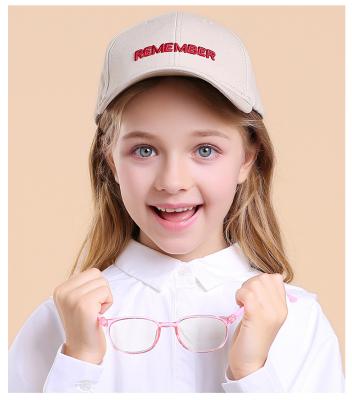 China For Girls Safe One-Piece Bendable Flexible Silicone Reading Glasses Anti-Blue Light Kids Glasses Boys Simply Reflect Warm Blue Light Glasses for sale